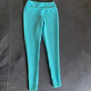 Turquoise Tik Tok leggings